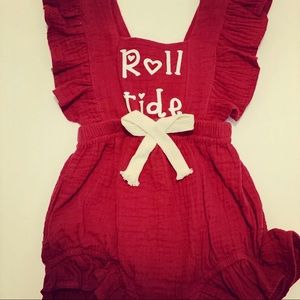 12 Months Roll Tide Romper